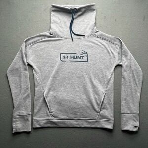 Under Armour Hunt Gray Cowl Neck Pullover Sweatshirt Women's‎ Size Medium